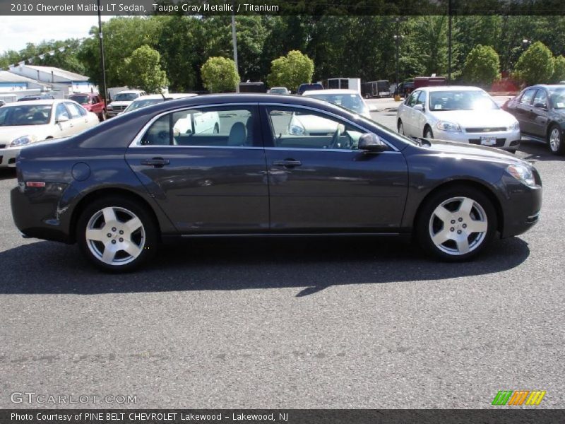 Taupe Gray Metallic / Titanium 2010 Chevrolet Malibu LT Sedan