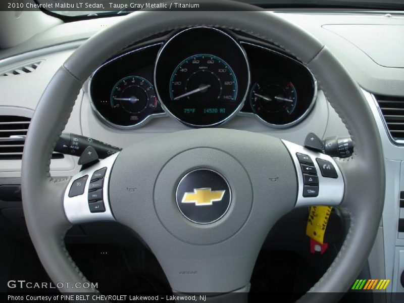 Taupe Gray Metallic / Titanium 2010 Chevrolet Malibu LT Sedan