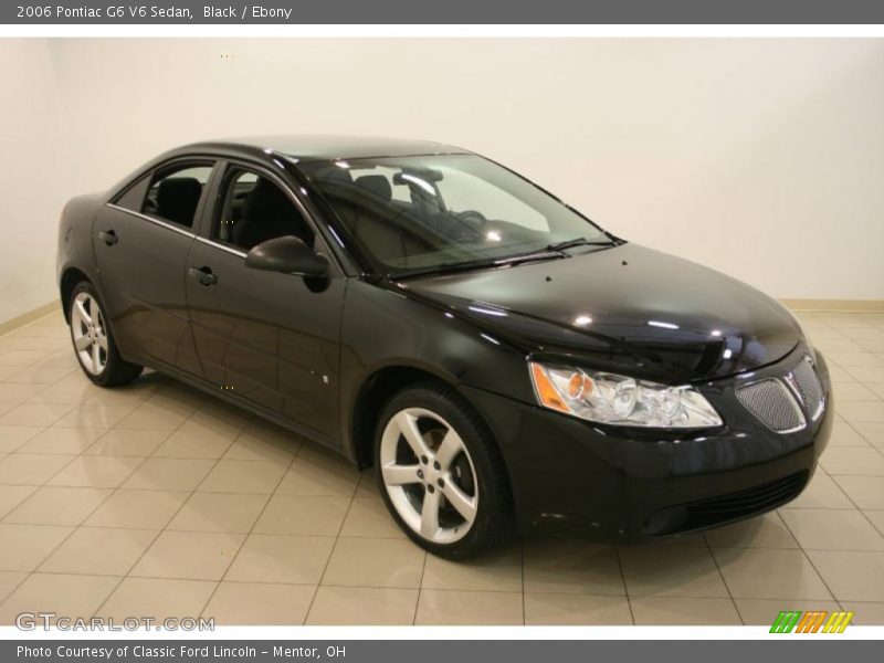 Black / Ebony 2006 Pontiac G6 V6 Sedan