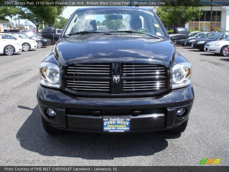 Brilliant Black Crystal Pearl / Medium Slate Gray 2007 Dodge Ram 1500 Sport Regular Cab 4x4