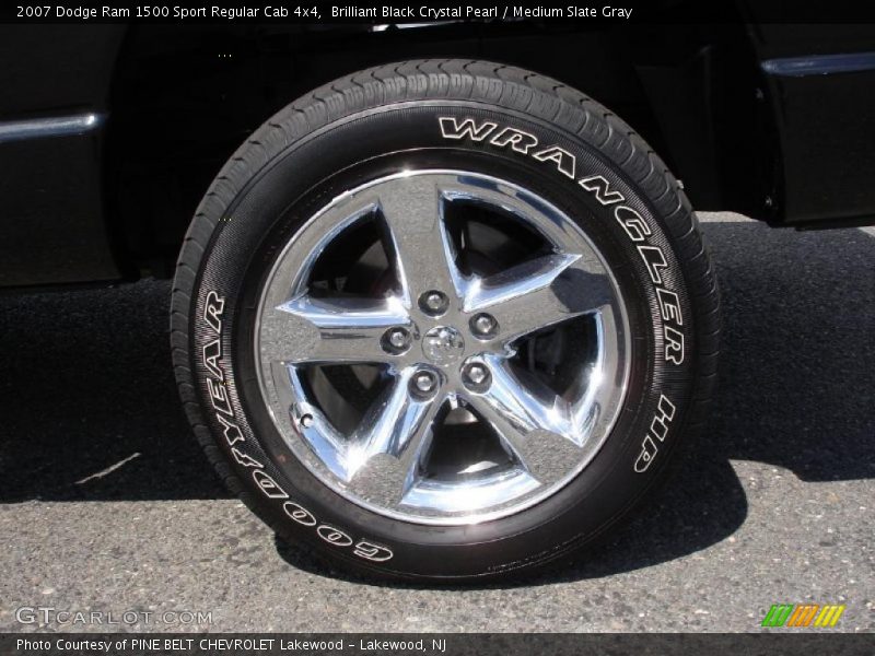 Brilliant Black Crystal Pearl / Medium Slate Gray 2007 Dodge Ram 1500 Sport Regular Cab 4x4