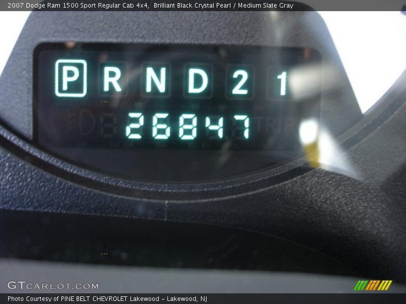 Brilliant Black Crystal Pearl / Medium Slate Gray 2007 Dodge Ram 1500 Sport Regular Cab 4x4