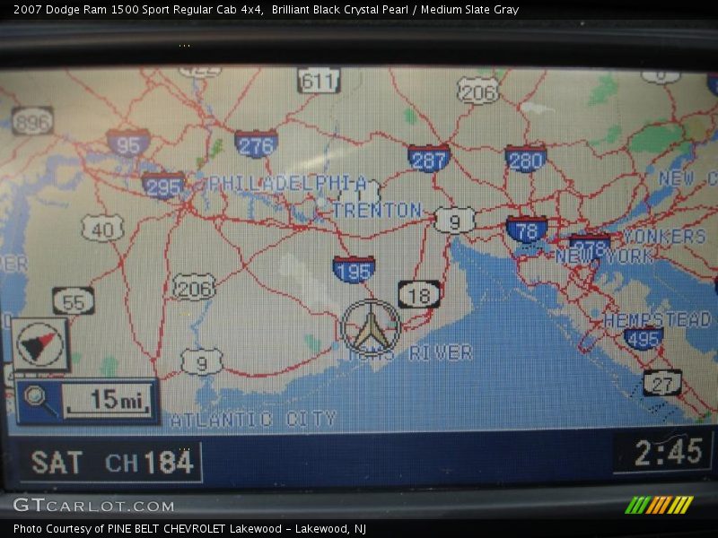 Brilliant Black Crystal Pearl / Medium Slate Gray 2007 Dodge Ram 1500 Sport Regular Cab 4x4