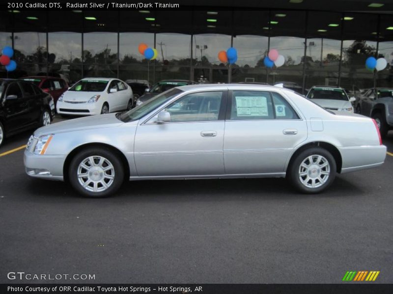 Radiant Silver / Titanium/Dark Titanium 2010 Cadillac DTS