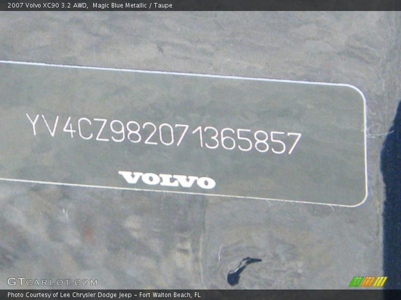 Magic Blue Metallic / Taupe 2007 Volvo XC90 3.2 AWD