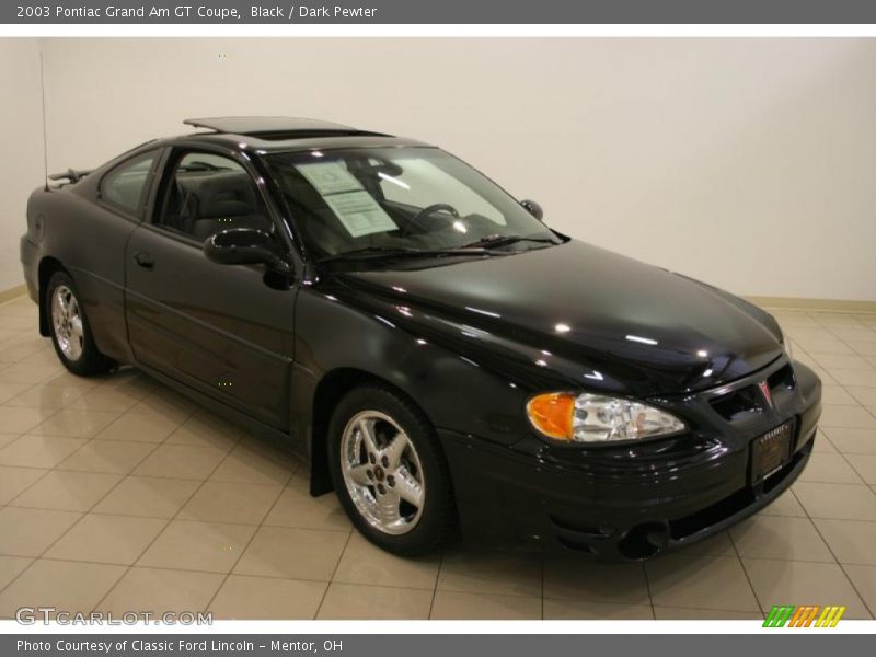 Black / Dark Pewter 2003 Pontiac Grand Am GT Coupe