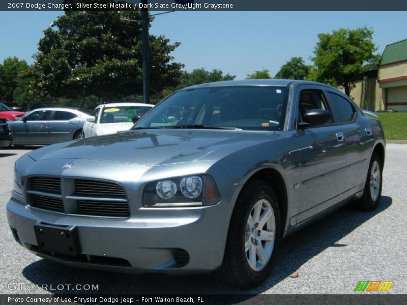 Silver Steel Metallic / Dark Slate Gray/Light Graystone 2007 Dodge Charger
