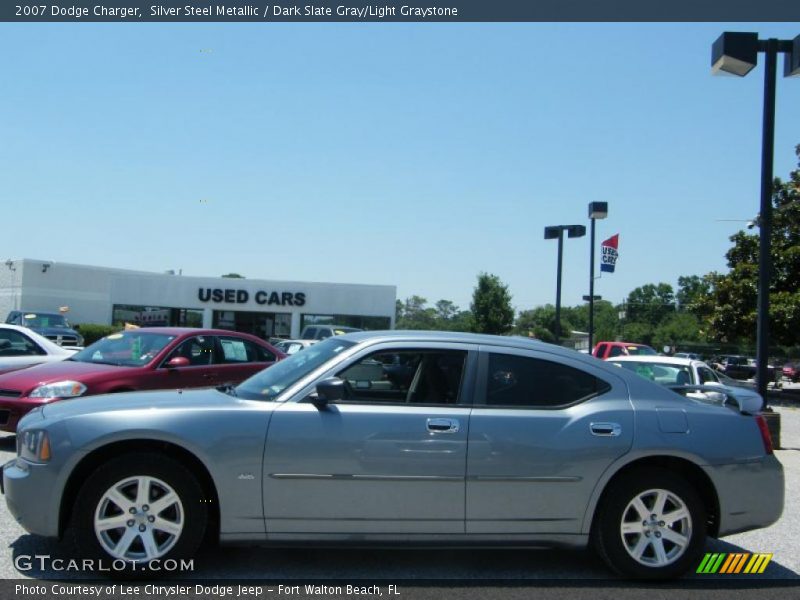Silver Steel Metallic / Dark Slate Gray/Light Graystone 2007 Dodge Charger