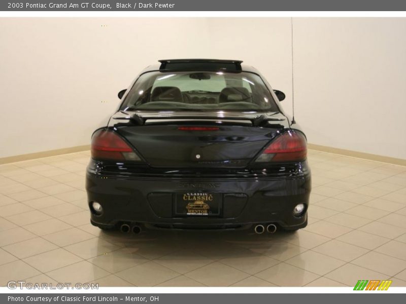 Black / Dark Pewter 2003 Pontiac Grand Am GT Coupe
