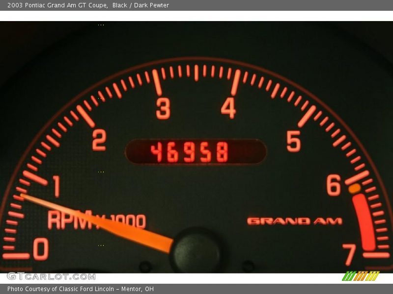 Black / Dark Pewter 2003 Pontiac Grand Am GT Coupe