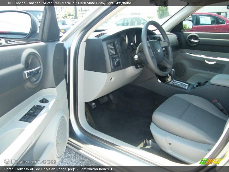 Silver Steel Metallic / Dark Slate Gray/Light Graystone 2007 Dodge Charger