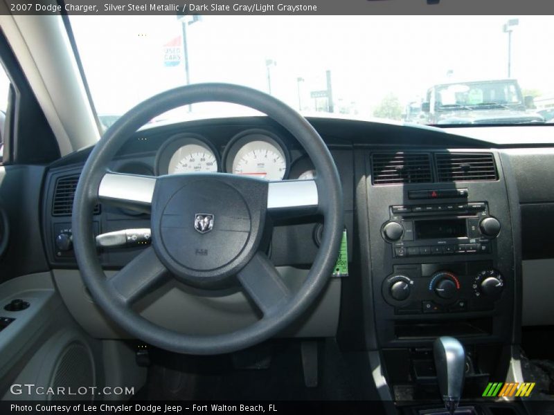 Silver Steel Metallic / Dark Slate Gray/Light Graystone 2007 Dodge Charger