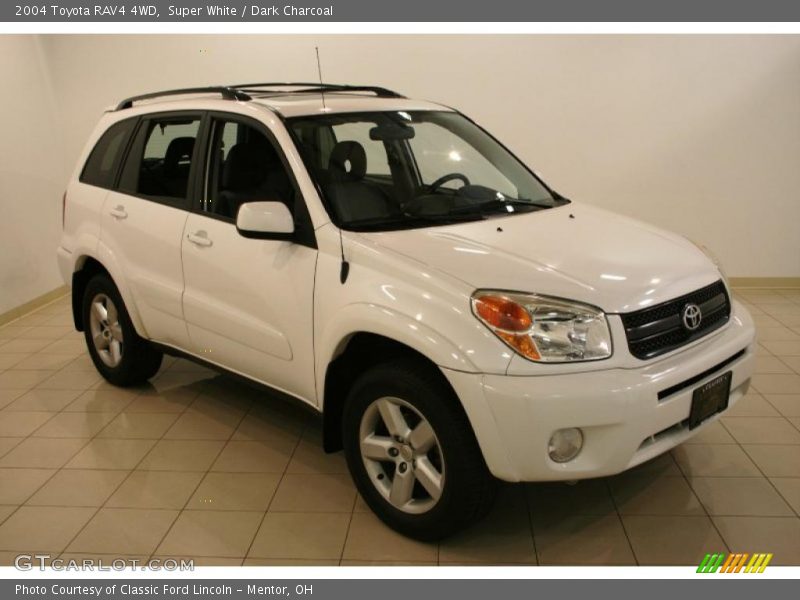 Super White / Dark Charcoal 2004 Toyota RAV4 4WD