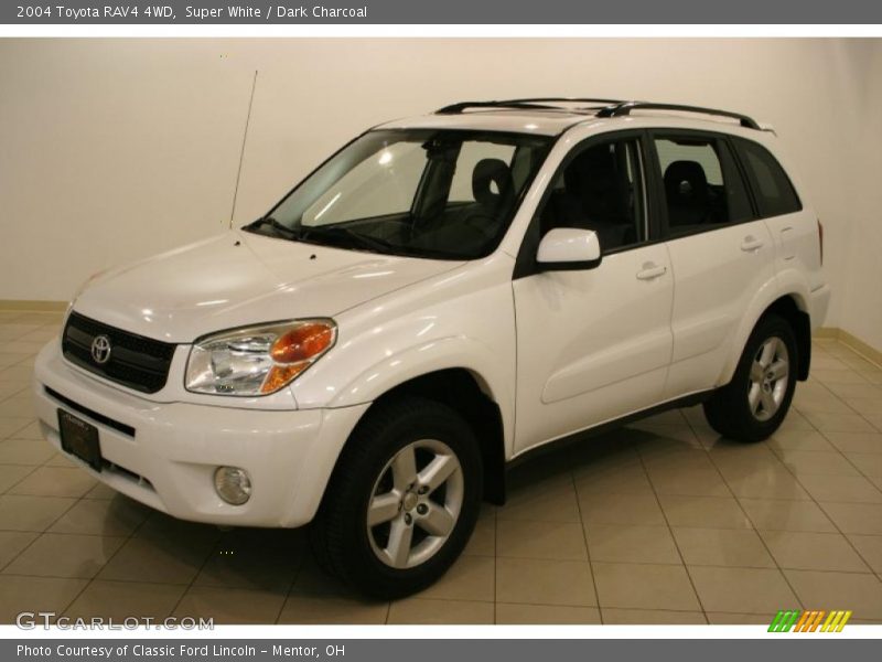 Super White / Dark Charcoal 2004 Toyota RAV4 4WD