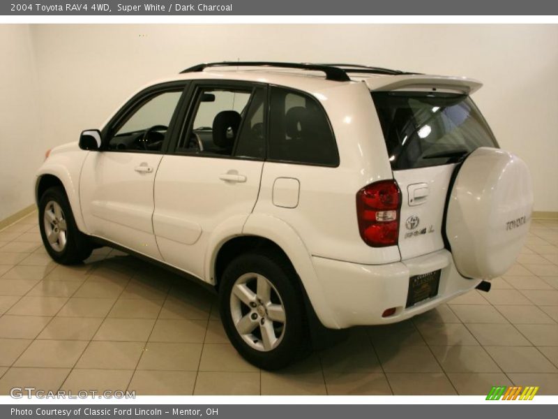 Super White / Dark Charcoal 2004 Toyota RAV4 4WD
