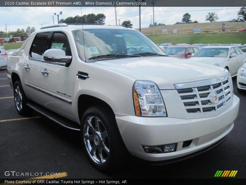 White Diamond / Cashmere/Cocoa 2010 Cadillac Escalade EXT Premium AWD