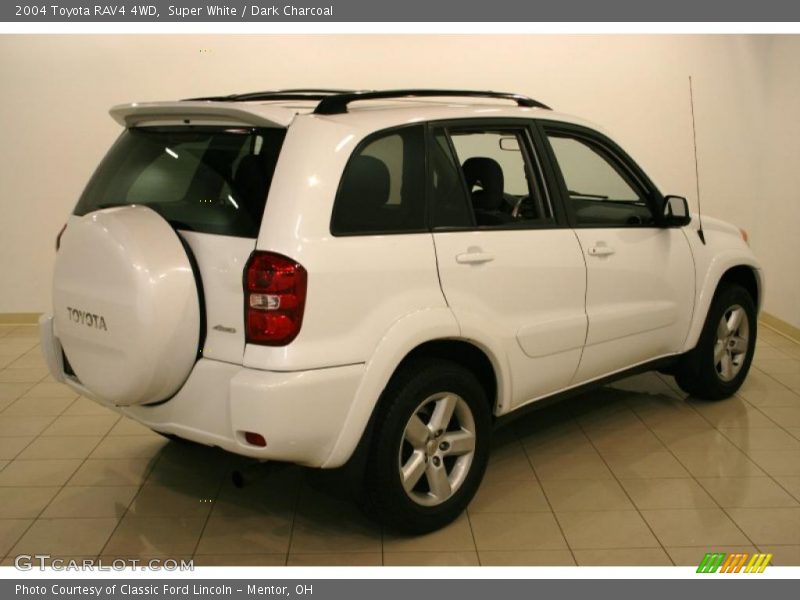 Super White / Dark Charcoal 2004 Toyota RAV4 4WD