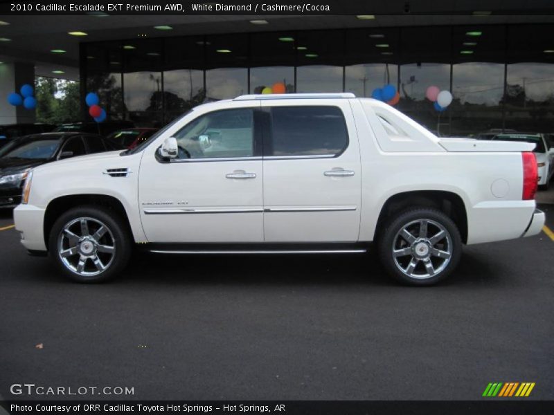 White Diamond / Cashmere/Cocoa 2010 Cadillac Escalade EXT Premium AWD