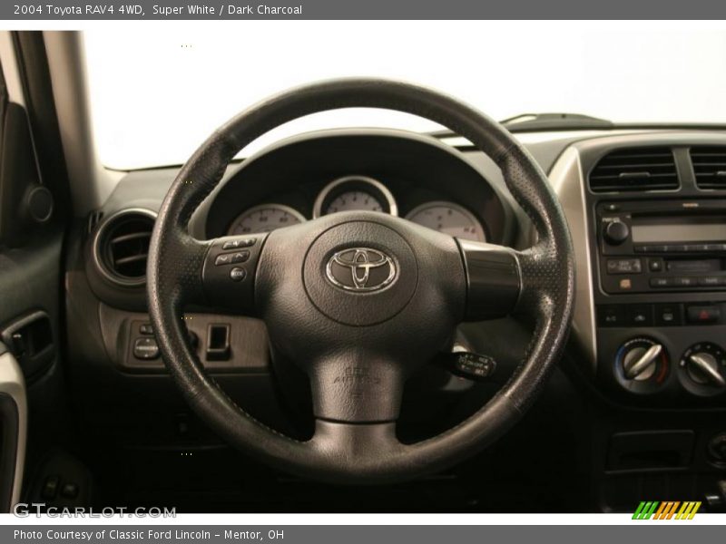 Super White / Dark Charcoal 2004 Toyota RAV4 4WD