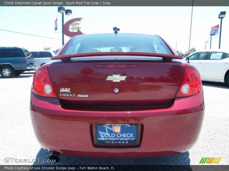 Sport Red Tint Coat / Gray 2008 Chevrolet Cobalt Sport Sedan