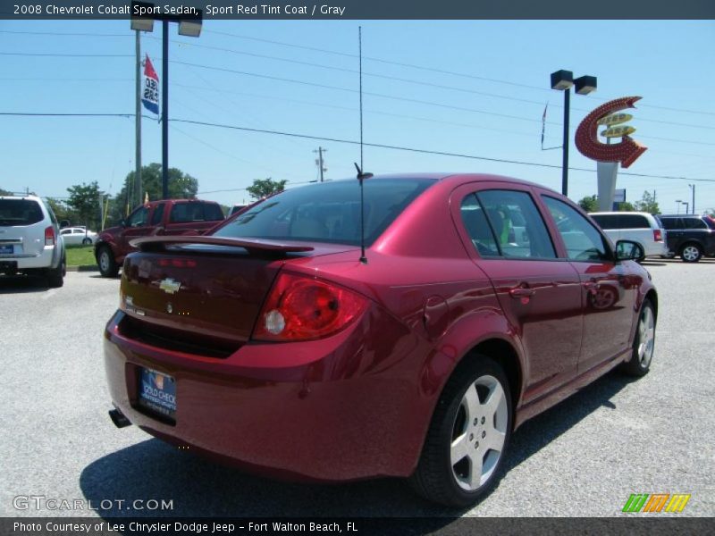 Sport Red Tint Coat / Gray 2008 Chevrolet Cobalt Sport Sedan