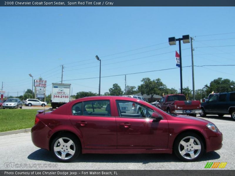 Sport Red Tint Coat / Gray 2008 Chevrolet Cobalt Sport Sedan