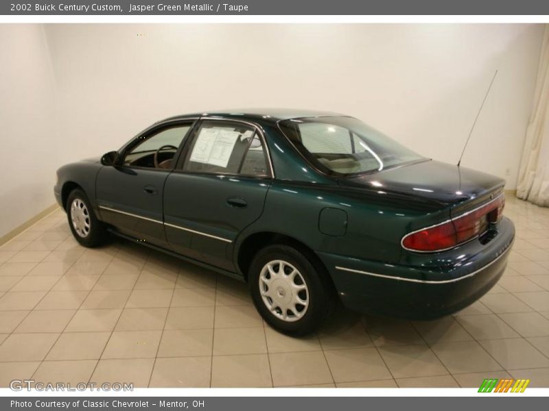 Jasper Green Metallic / Taupe 2002 Buick Century Custom