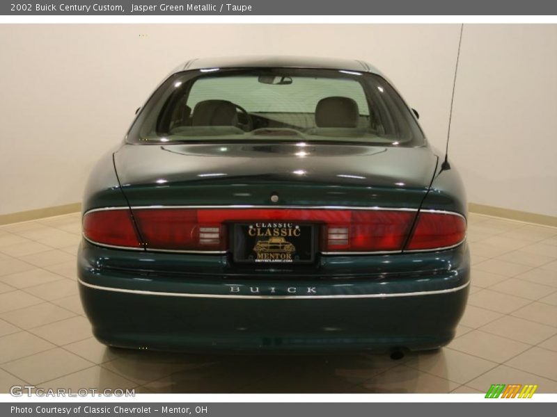 Jasper Green Metallic / Taupe 2002 Buick Century Custom