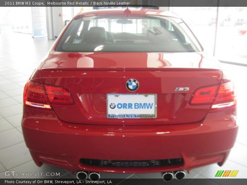 Melbourne Red Metallic / Black Novillo Leather 2011 BMW M3 Coupe