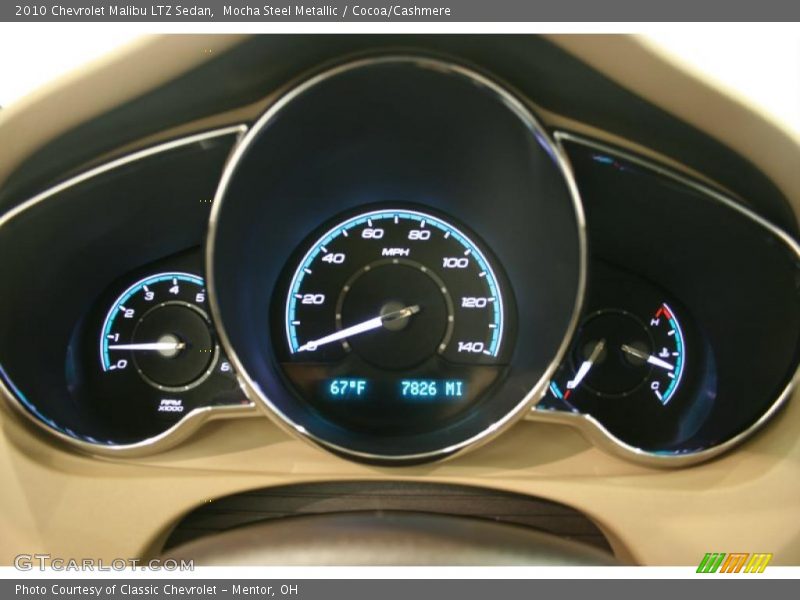 Mocha Steel Metallic / Cocoa/Cashmere 2010 Chevrolet Malibu LTZ Sedan