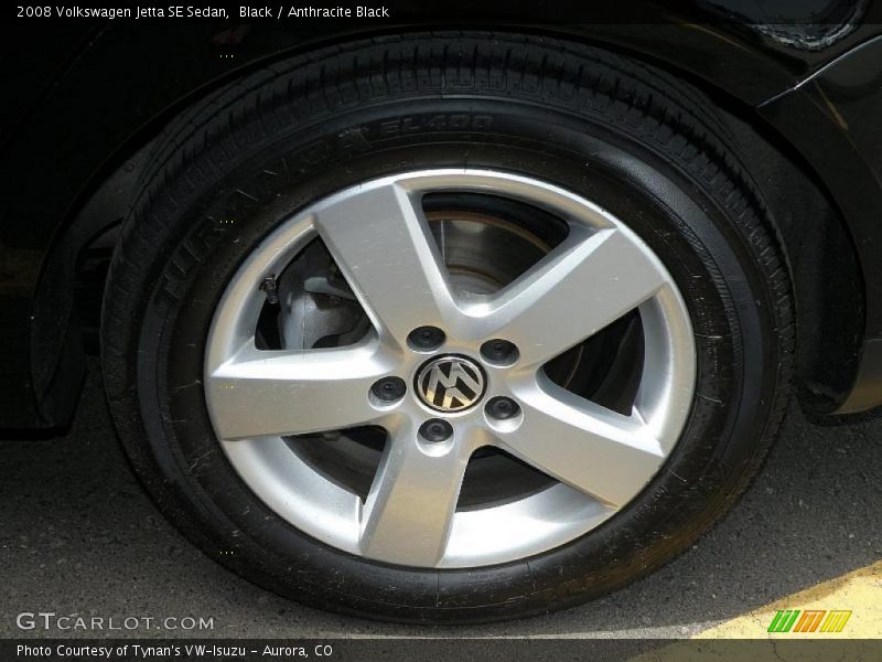 Black / Anthracite Black 2008 Volkswagen Jetta SE Sedan