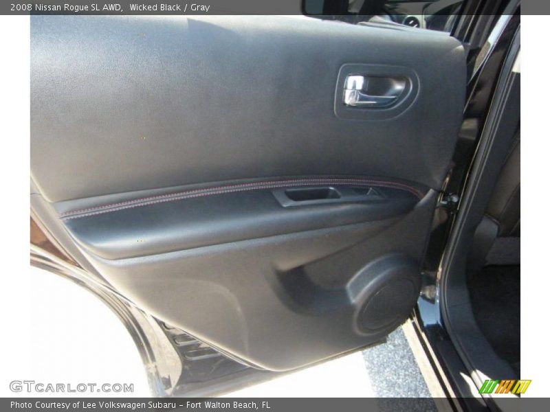 Wicked Black / Gray 2008 Nissan Rogue SL AWD