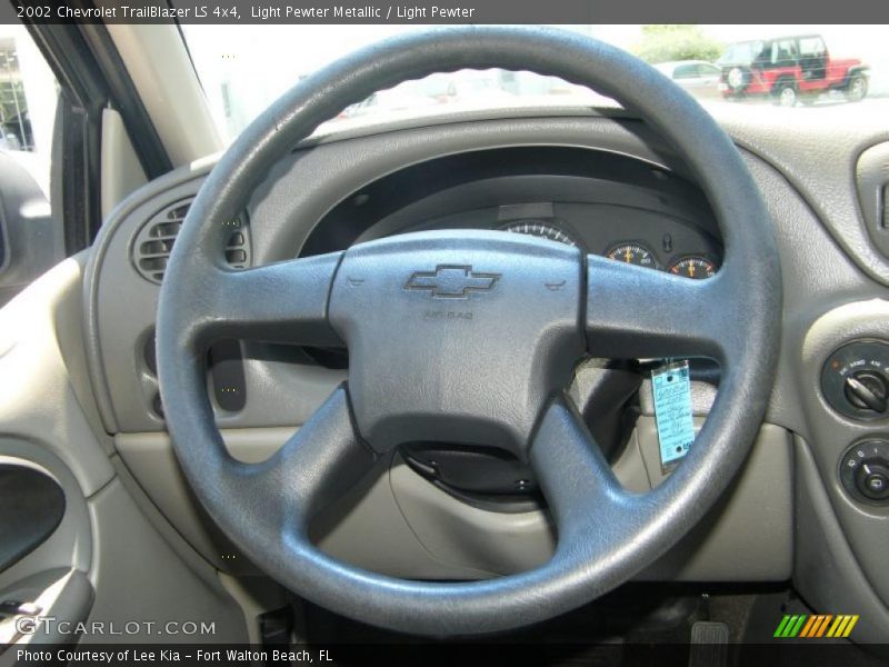 Light Pewter Metallic / Light Pewter 2002 Chevrolet TrailBlazer LS 4x4