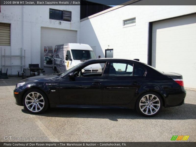 Black Sapphire Metallic / Black 2008 BMW M5 Sedan