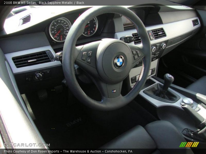 Black Sapphire Metallic / Black 2008 BMW M5 Sedan