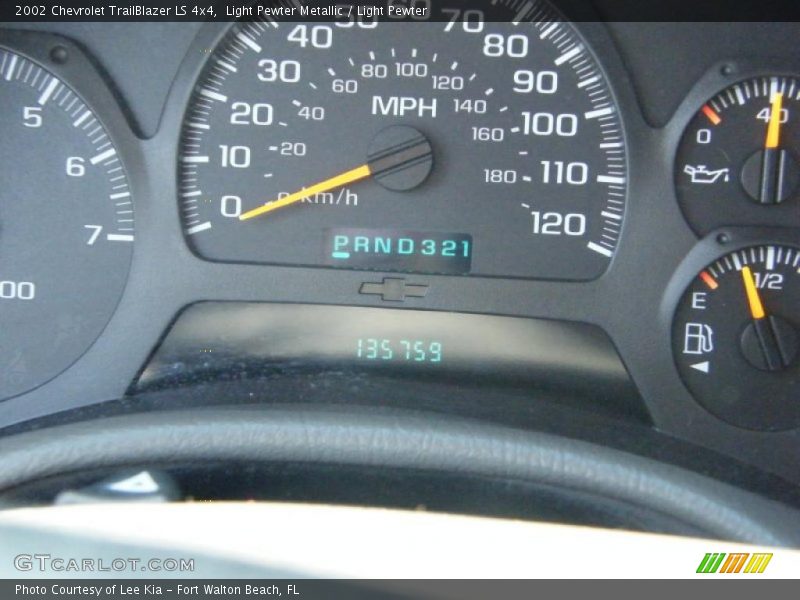 Light Pewter Metallic / Light Pewter 2002 Chevrolet TrailBlazer LS 4x4