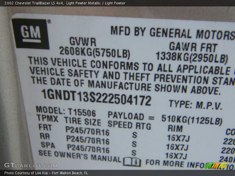 Light Pewter Metallic / Light Pewter 2002 Chevrolet TrailBlazer LS 4x4