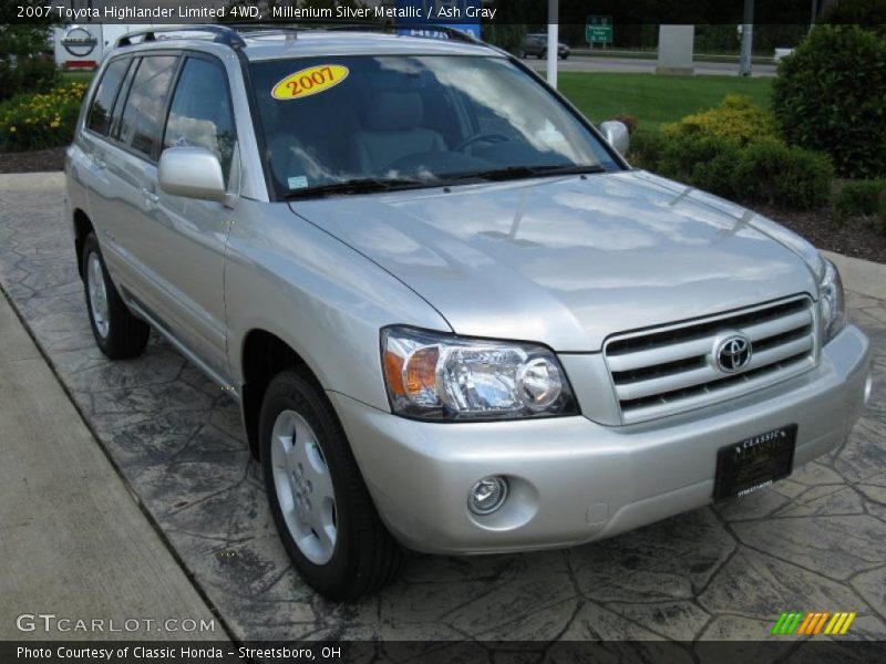Millenium Silver Metallic / Ash Gray 2007 Toyota Highlander Limited 4WD