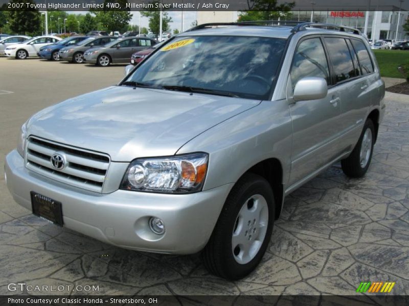 Millenium Silver Metallic / Ash Gray 2007 Toyota Highlander Limited 4WD