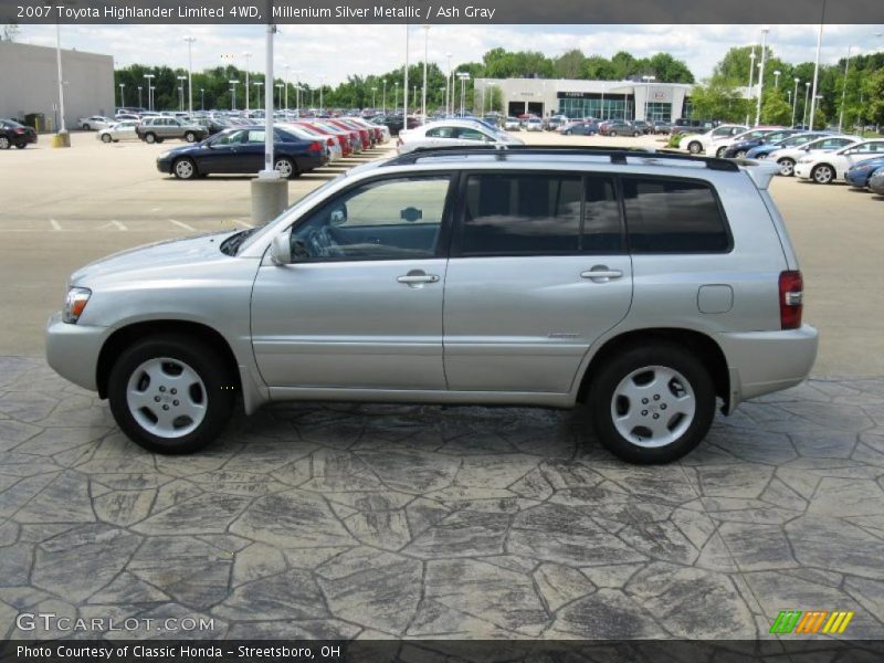 Millenium Silver Metallic / Ash Gray 2007 Toyota Highlander Limited 4WD