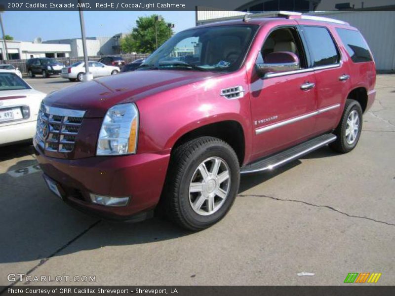 Red-E / Cocoa/Light Cashmere 2007 Cadillac Escalade AWD