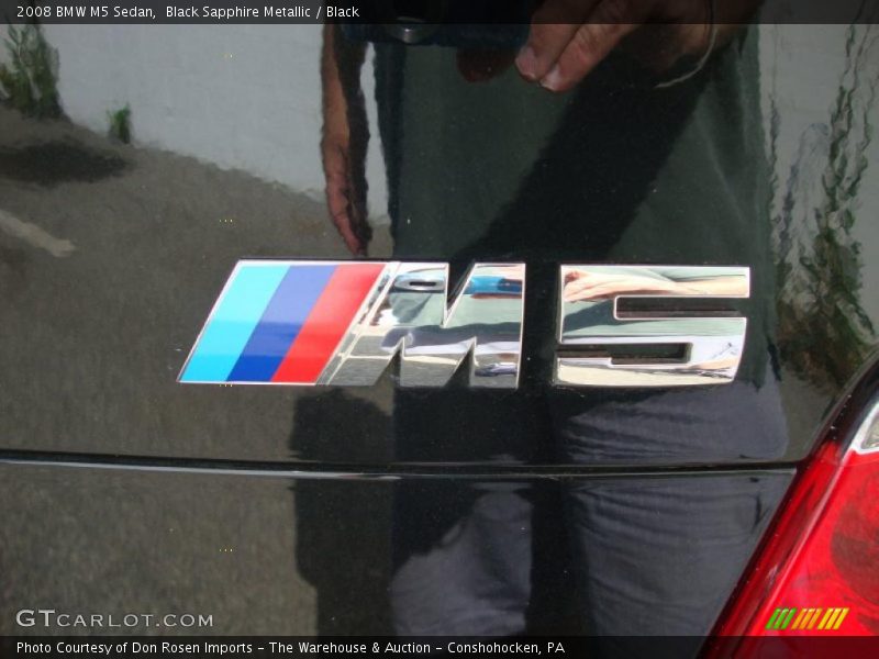 Black Sapphire Metallic / Black 2008 BMW M5 Sedan