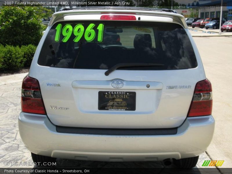 Millenium Silver Metallic / Ash Gray 2007 Toyota Highlander Limited 4WD