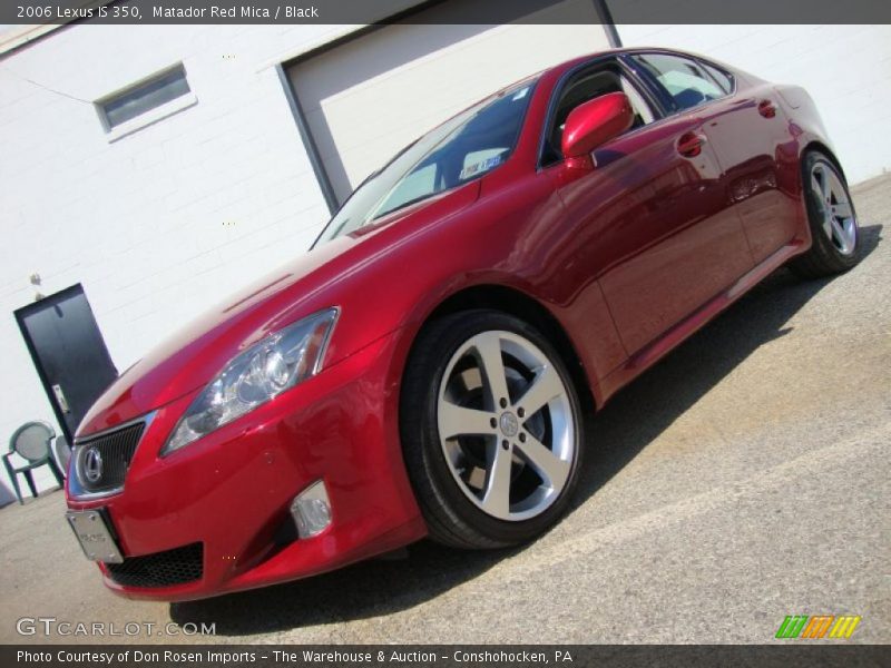 Matador Red Mica / Black 2006 Lexus IS 350