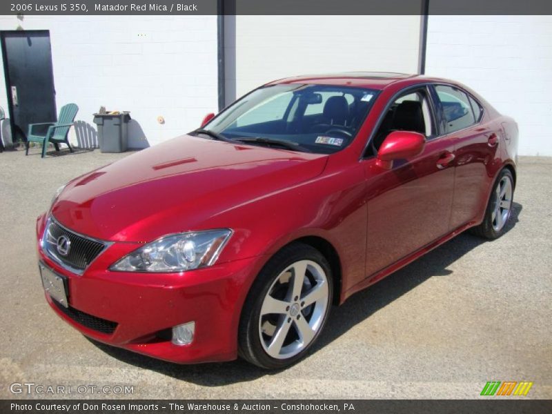 Matador Red Mica / Black 2006 Lexus IS 350