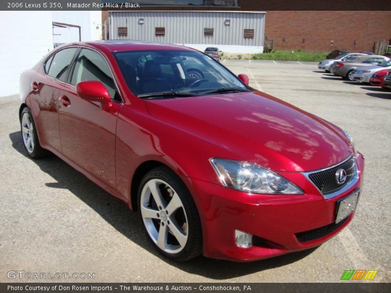 Matador Red Mica / Black 2006 Lexus IS 350