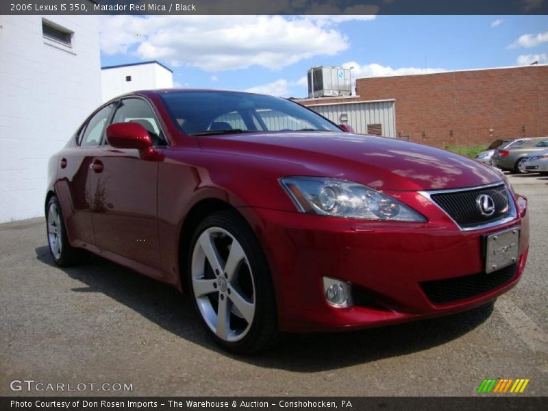 Matador Red Mica / Black 2006 Lexus IS 350