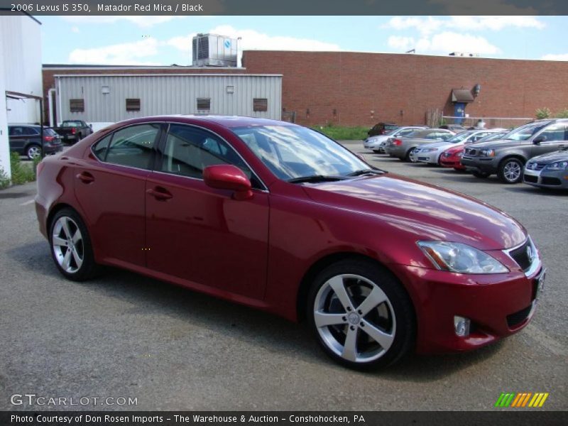 Matador Red Mica / Black 2006 Lexus IS 350
