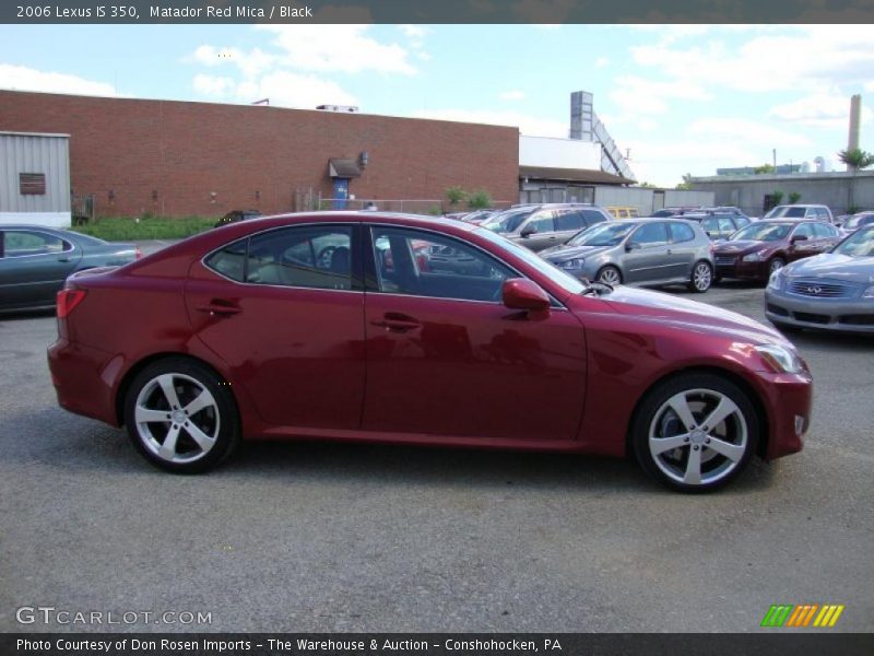 Matador Red Mica / Black 2006 Lexus IS 350