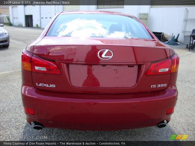 Matador Red Mica / Black 2006 Lexus IS 350